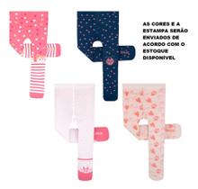 KIT 02UN Meia Calça Para Bebês Feminina E Masculina Infantil Lisa E Estampada Coleção Baby