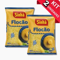 KIT 02X Flocão de Milho Sinhá 500G Farinha de Milho Flocada Cuzcuz Natural Sem Glúten KIT 02X Flocão de Milho Sinhá 500G Farinha de Milho Flocada Cuzcuz Natural Sem Glúten