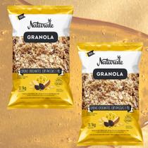 KIT 02X Granola Naturale 1KG Cereais Crocantes Passas e Mel Castanha do Pará Aveia Fibras Integral KIT 02X Granola Naturale 1KG Cereais Crocantes Passas e Mel Castanha do Pará Aveia Fibras Integral