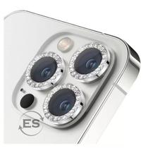 Kit 02X Película Lente Câmera Brilho Diamante Para iPhone 14 / 14 Plus + Charme Beleza e Proteção