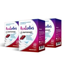 Kit 03 Acalentus L Triptofano 250Mg Indutor De Sono 60 Caps