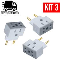 Kit 03 Adaptador de Tomada BOB Esponja 10A e 20A