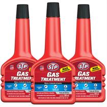 Kit 03 Aditivos para Combustível STP Gas Treatment - 200ml - Trata até 50 Litros - Para Gasolina e GNV - ST-2050BR