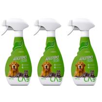 Kit 03 Afastepet Forte 500ml Adestrador Educador Sanitário