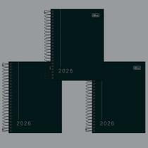 Kit 03 Agendas 2026 Espiral Diária Pepper Executiva Preta Capa Dura 11,7 x 16,4 cm M4 Tilibra Kit 03 Agendas 2026 Espiral Diária Pepper Executiva Preta Capa Dura 11,7 x 16,4 cm M4 Tilibra