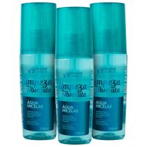 Kit 03 Água Micelar Limpeza Absoluta Com Ácido Hialurônico Kit 03 Água Micelar Limpeza Absoluta Com Ácido Hialurônico