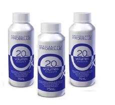 kit 03 Agua Oxigenada 20 V Probelle 75 ML