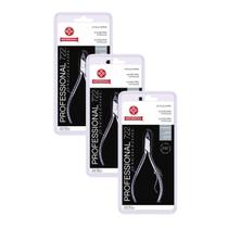 Kit 03 Alicates De Cutícula 722 Professional Aço Inox Mundial