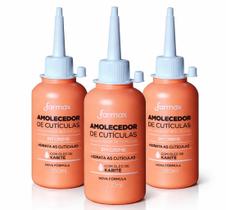KIT 03 Amolecedor de Cutículas Farmax 100ml Hidratante Unhas KIT 03 Amolecedor de Cutículas Farmax 100ml Hidratante Unhas