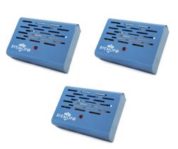 Kit 03 Aparelho Anti Mofo Elétrico Eletrônico 110v Cor Azul Ácaro Fungos Bolor Legon Bye Mofo 110v