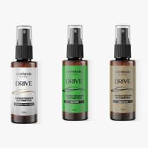 Kit 03 Aromatizadores Automotivos Drive- Carro Novo, Alecrim e Baunilha 60ml