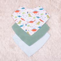 Kit 03 babadores infantil (Tipo bandana) - várias estampas
