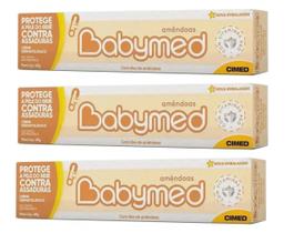 Kit 03 Babymed Amêndoas Creme Para Assaduras 40g - Cimed