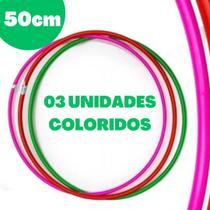 Kit 03 Bamboles Sortidos Coloridos 50cm