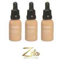 Kit 03 Base Fluída Make Bem Basiquinha 30ml Cor 01 - Dapop