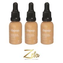 Kit 03 Base Fluída Make Bem Basiquinha 30ml Cor 04 - Dapop