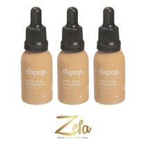 Kit 03 Base Fluída Make Bem Basiquinha 30ml Cor 2.5 - Dapop