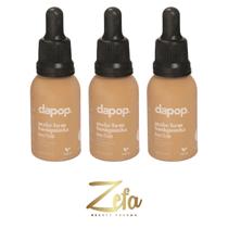 Kit 03 Base Fluída Make Bem Basiquinha 30ml Cor 5 - Dapop