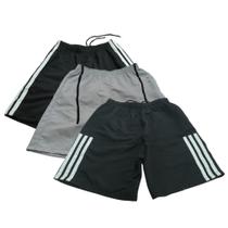 Kit 03 Bermudas Masculina Tactel - 38 ao 44 Academia, Praia, Casual