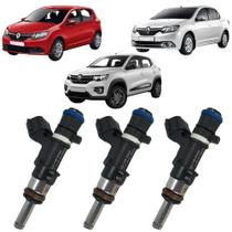Kit 03 Bico Injetor Bosch Kwid Logan Sandero 17 Em Diante