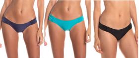 Kit 03 Biquíni Calcinha Tanga Borboleta lateral franzidinha