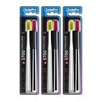 Kit 03 blister c/2 un de Escova De Dente Pro Slim 5700 Cerdas Jadepro Kit 03 blister c/2 un de Escova De Dente Pro Slim 5700 Cerdas Jadepro