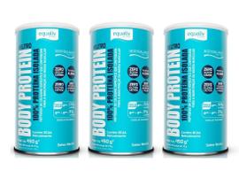 Kit 03 Body Protein Equaliv Proteina Isolada 450g Neutro