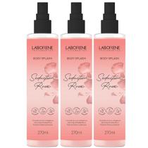 Kit 03 Body Splash Seduction Rose Laborene 270ml