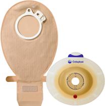 Kit 03 Bolsa de Colostomia 60mm Sensura Opaca + 03 Placa Convexa 60mm Recortável 15-43mm Ref. 11035