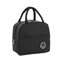 Kit 03 Bolsa Térmica Preta Lanches Marmita Frutas Bebidas
