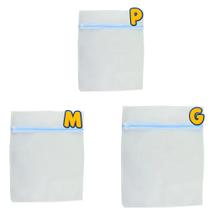 Kit 03 Bolsas Sacos Protetor para Lavar Roupas com Zíper para Peças Delicadas Kit 03 Bolsas Sacos Protetor para Lavar Roupas com Zíper para Peças Delicadas