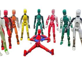 Kit 03 Bonecos Robo 100% Articulado Dummy 13 Figura de Ação Brinquedo Manequim Presente Infantil 14cm DESMONTADO Kit 03 Bonecos Robo 100% Articulado Dummy 13 Figura de Ação Brinquedo Manequim Presente Infantil 14cm DESMONTADO