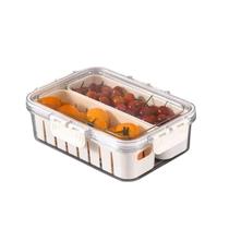 Kit 03 Caixa Organizador Com Tampa Hermética 23,5X6,5X16,5Cm