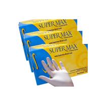 Kit 03 caixas luva latex procedimento premiun com po supermax