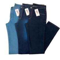 Kit 03 Calças Jeans com Lycra