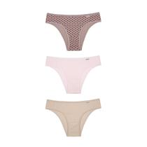 Kit 03 Calcinhas DelRio Biquíni Em Cotton