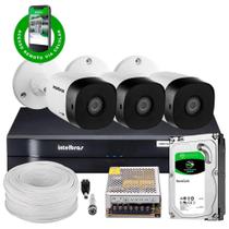 Kit 03 câmeras vhc 1120B dvr 4 canais Mhdx multi Hd C/500gb + Acessórios Kit 03 câmeras vhc 1120B dvr 4 canais Mhdx multi Hd C/500gb + Acessórios