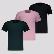 Kit 03 Camisetas Four All Prime Verde, Rosa e Preta