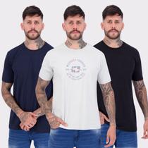 Kit 03 Camisetas Nicoboco Cinza Marinha e Preta