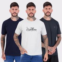 Kit 03 Camisetas Nicoboco Cinza Marinho e Preta