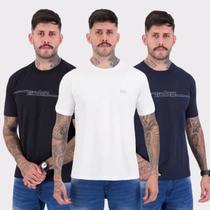 Kit 03 Camisetas Nicoboco Marinho Preta e Branca