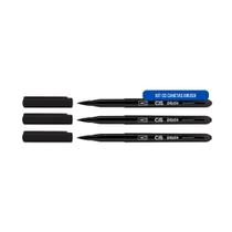 Kit 03 Caneta Pincel Marcador CIS Brush Pen Escolha a Cor