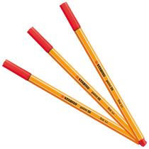 Kit 03 Canetas Hidrográfica 0.4mm Stabilo Point 88 Cores à Escolher