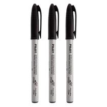 Kit 03 Canetas Marcador Permanente CD/DVD 2.0 mm (Preto) - Pilot Kit 03 Canetas Marcador Permanente CD/DVD 2.0 mm (Preto) - Pilot