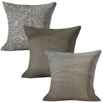 Kit 03 Capas de Almofada 45x45cm Decorativas Sala Quarto Sofá Kit 03 Capas de Almofada 45x45cm Decorativas Sala Quarto Sofá
