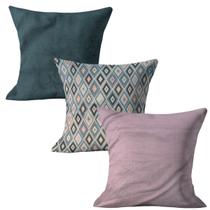 Kit 03 Capas de Almofada 45x45cm Decorativas Sala Quarto Sofá Kit 03 Capas de Almofada 45x45cm Decorativas Sala Quarto Sofá