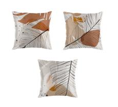 Kit 03 Capas de Almofada Decorativa Sofá Boho Jolitex Kit 03 Capas de Almofada Decorativa Sofá Boho Jolitex
