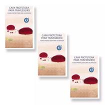 Kit 03 Capas Protetora Travesseiro Impermeável Plooma Zíper Kit 03 Capas Protetora Travesseiro Impermeável Plooma Zíper