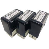 Kit 03 carimbos stilo 20 - pagolançadoentregue com data