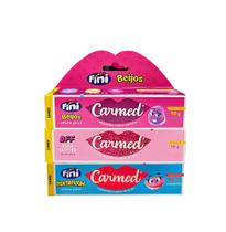 Kit 03 carmed 10g - dentadura - beijos - bff rosa glitter